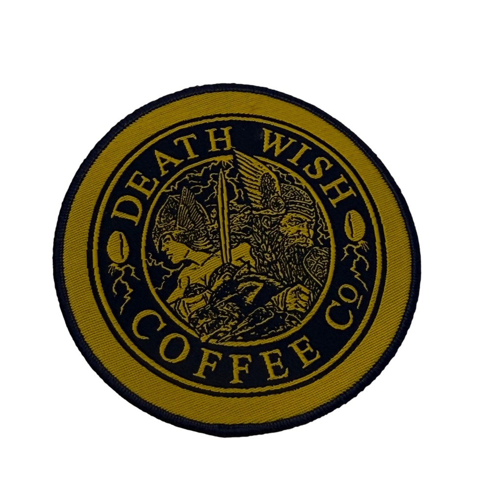 Death Wish Coffee God Of Thunder Thor Valkyrie Viking Patch Round Collectible